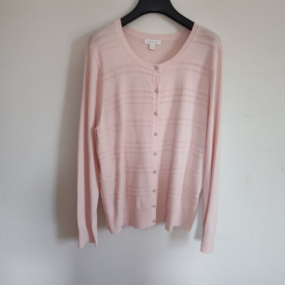 Ladies SZ XL Charter Club Shell Colored Cardigan - Picture 1 of 4